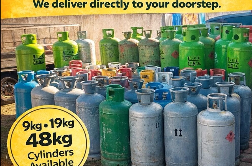 Gas cylinders ready for delivery